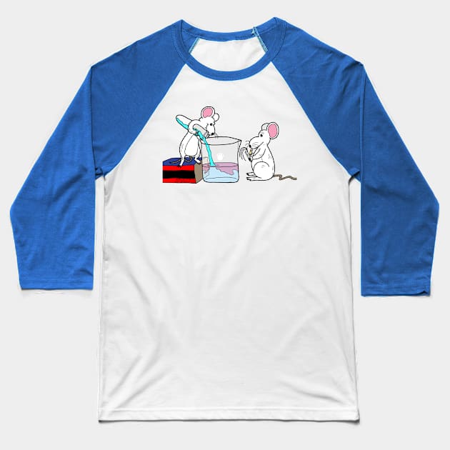 Lab Mice Baseball T-Shirt by OutToLunch